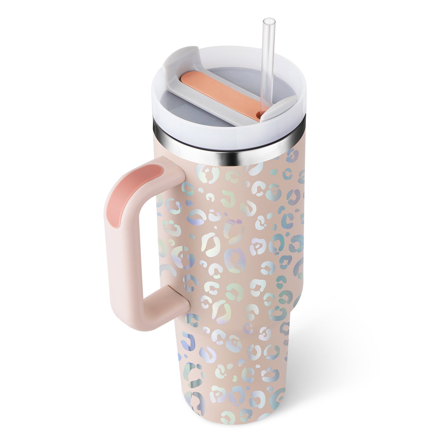 Stainless Steel Vacuum Coffee Cup With Straw Insulated