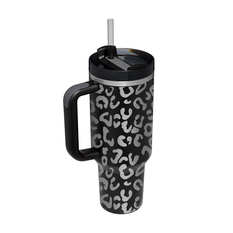 Stainless Steel Vacuum Coffee Cup With Straw Insulated