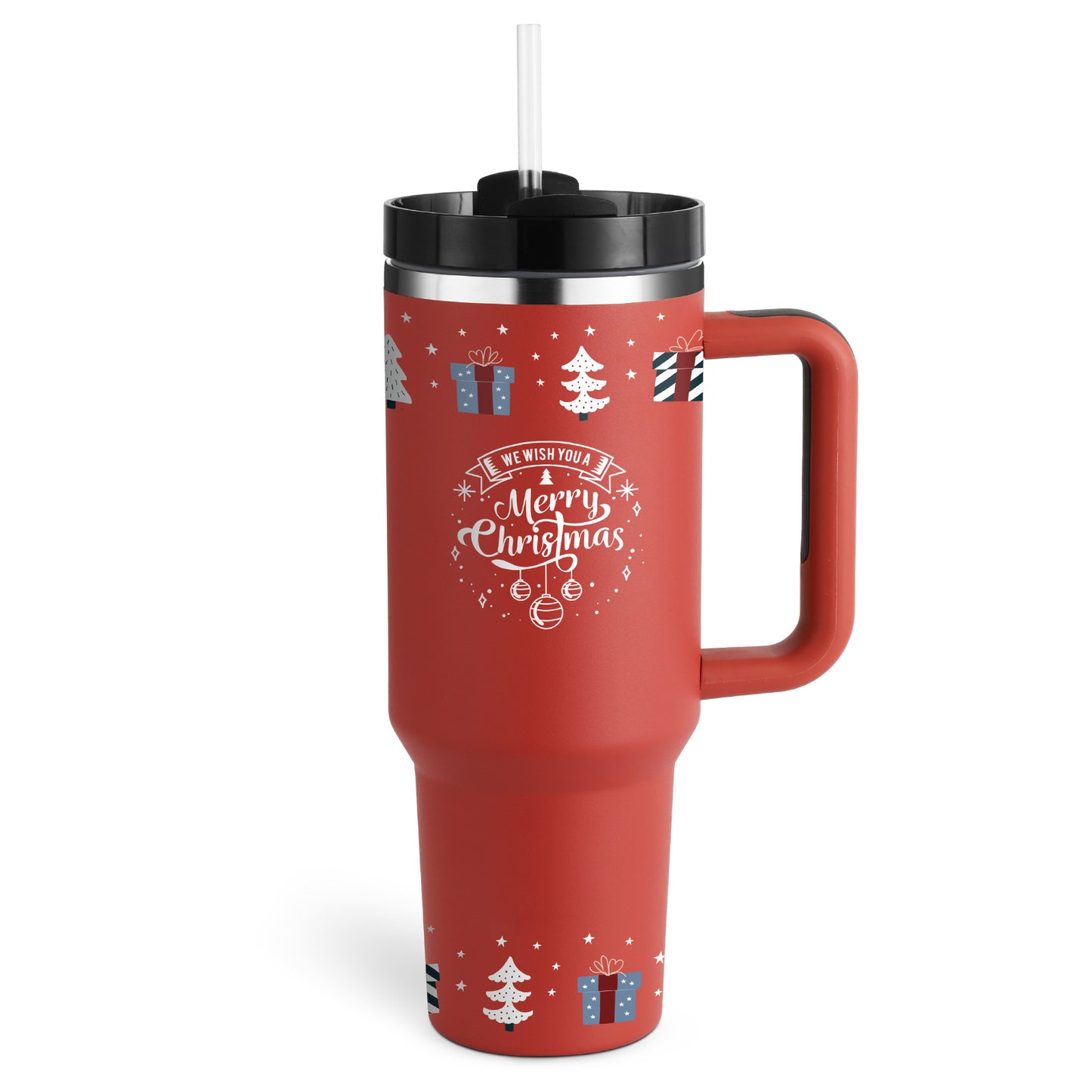 Stainless Steel Vacuum Coffee Cup With Straw Insulated