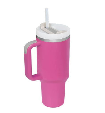 Stainless Steel Vacuum Coffee Cup With Straw Insulated