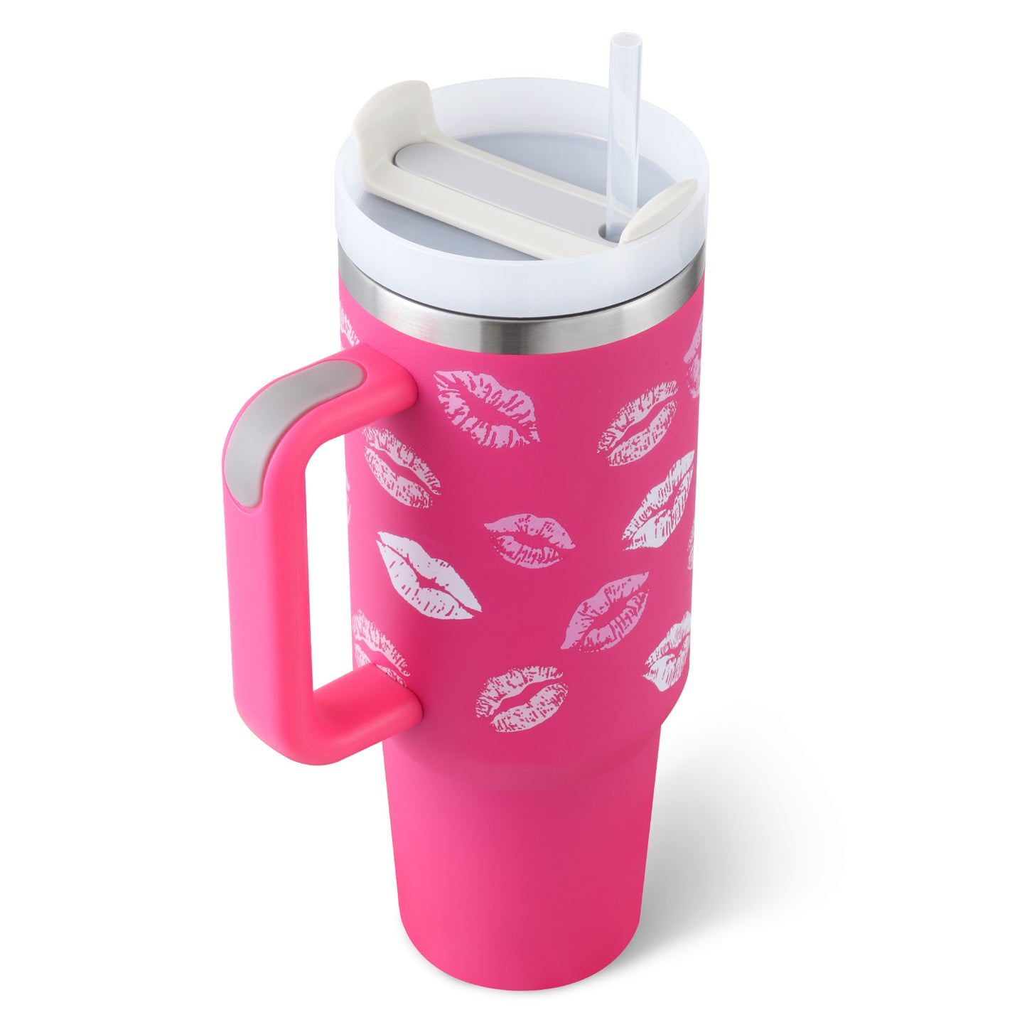 Stainless Steel Vacuum Coffee Cup With Straw Insulated