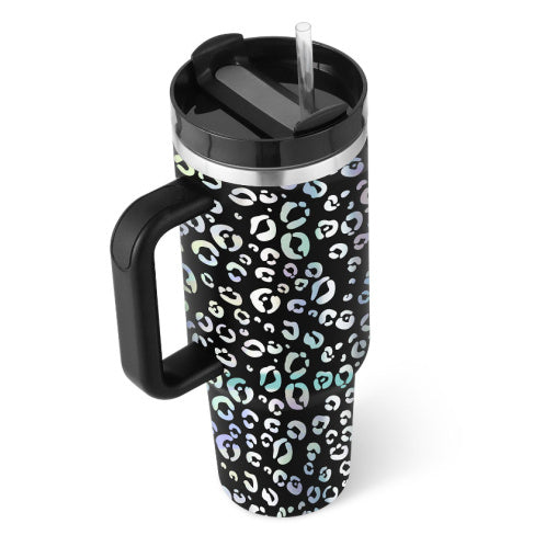 Stainless Steel Vacuum Coffee Cup With Straw Insulated