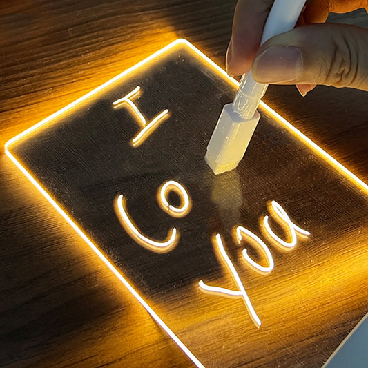 Creative Message LED Note Board Lamp