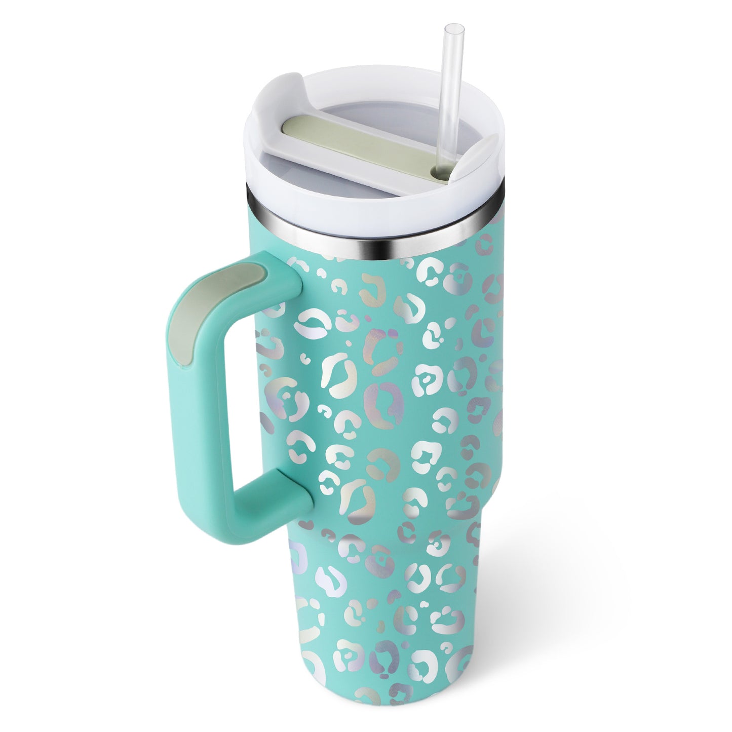 Stainless Steel Vacuum Coffee Cup With Straw Insulated