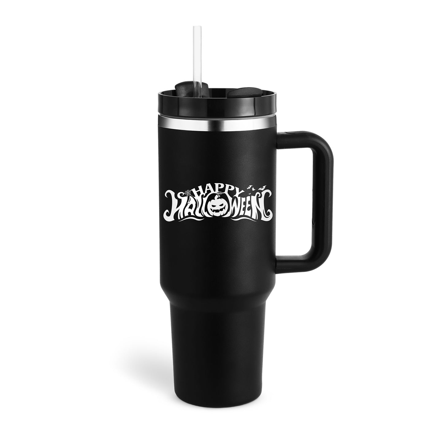 Stainless Steel Vacuum Coffee Cup With Straw Insulated