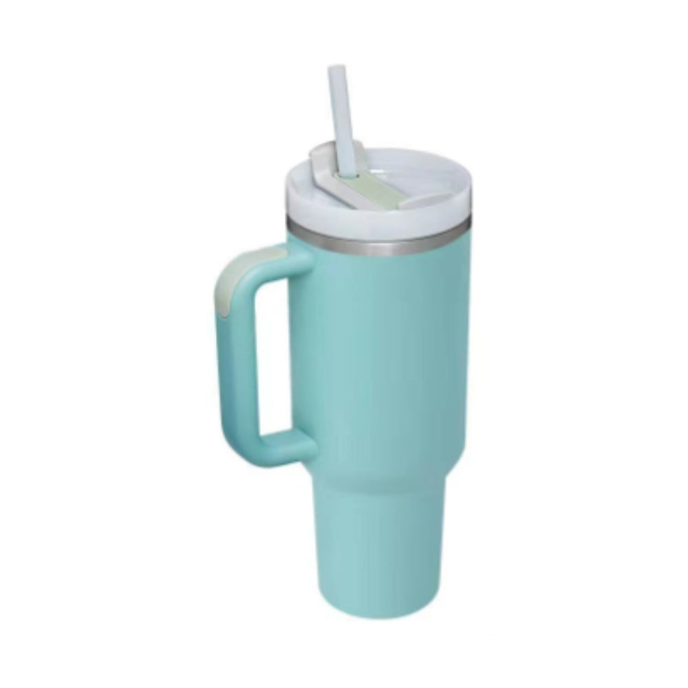 Stainless Steel Vacuum Coffee Cup With Straw Insulated