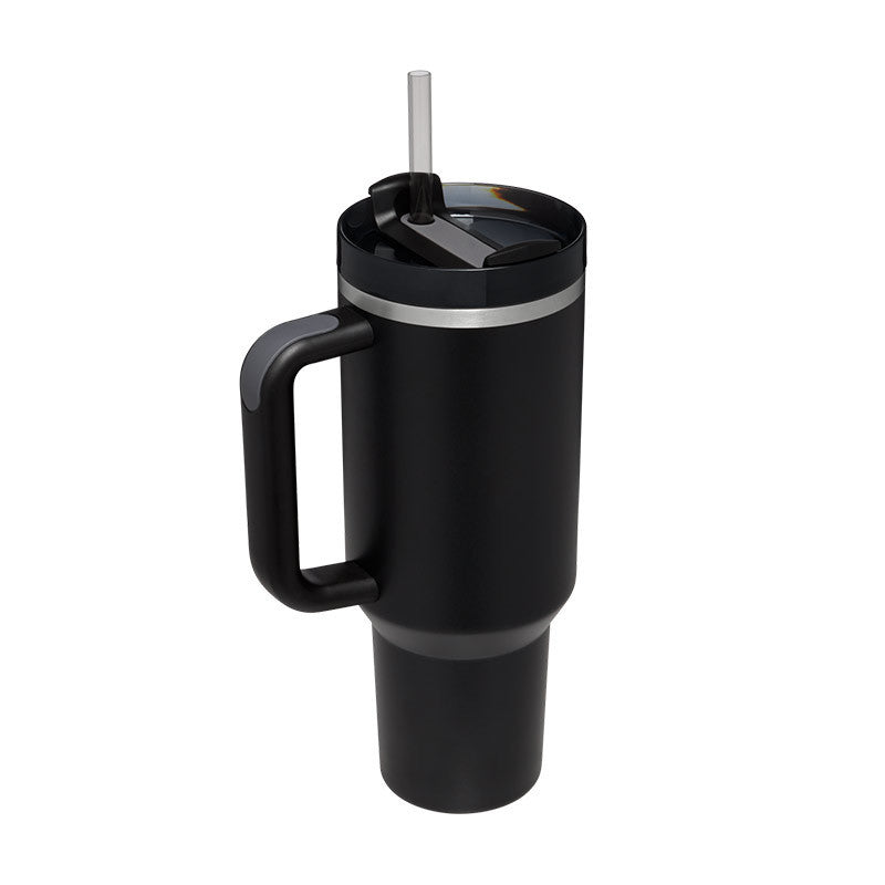 Stainless Steel Vacuum Coffee Cup With Straw Insulated